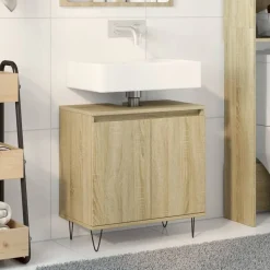 vidaXL Armoire de bain chêne sonoma 58x33x60 cm bois d'ingénierie