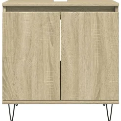 vidaXL Armoire de bain chêne sonoma 58x33x60 cm bois d'ingénierie