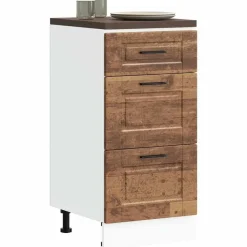 vidaXL Armoire de cuisine Porto vieux bois bois d'ingénierie