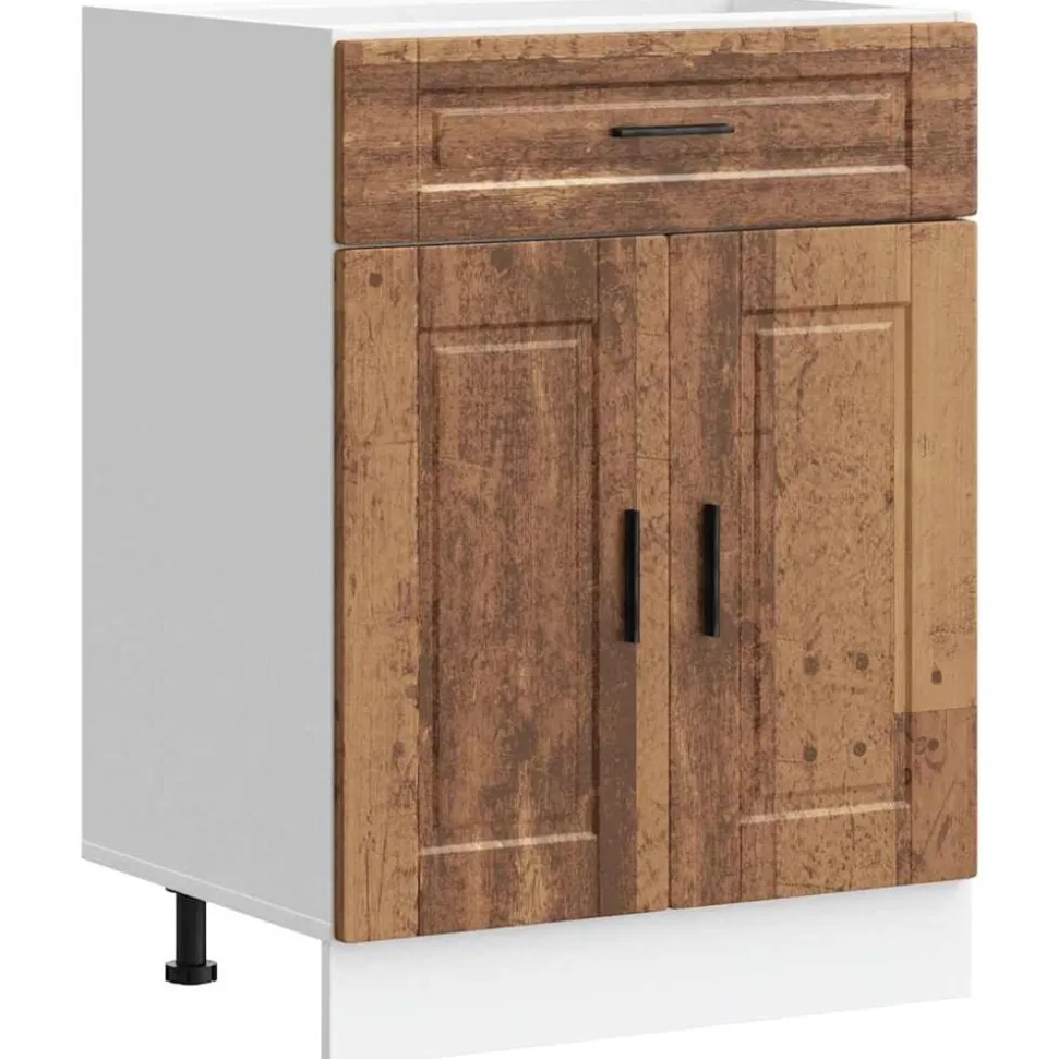 vidaXL Armoire de cuisine Porto vieux bois bois d'ingénierie