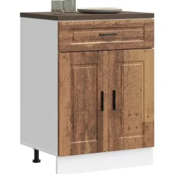 vidaXL Armoire de cuisine Porto vieux bois bois d'ingénierie