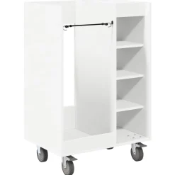 vidaXL Armoire de Golf avec roue Uni Blanc 65 x 45 x 98 cm