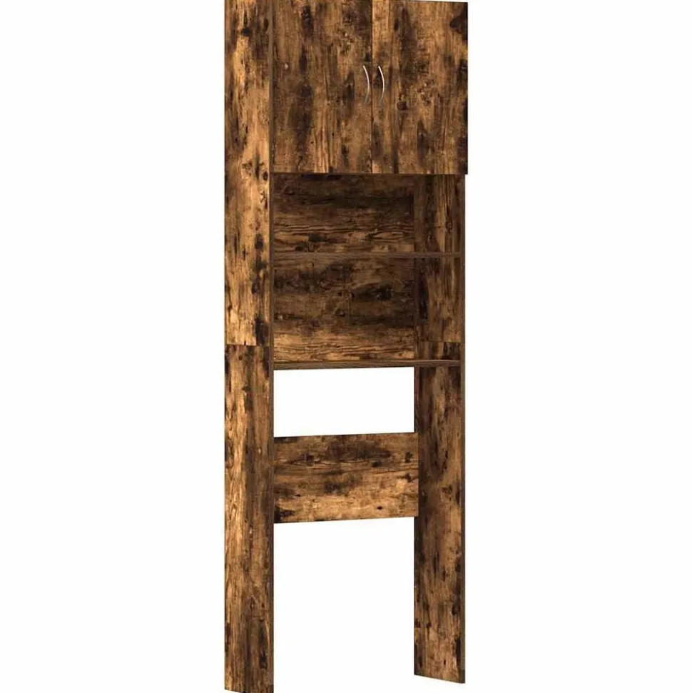 vidaXL Armoire de machine à laver chêne fumé bois d'ingénierie