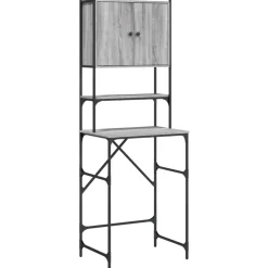 vidaXL Armoire de machine à laver sonoma gris 68x48,5x194 cm