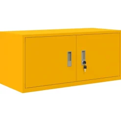 vidaXL Armoire de rangement Jaune moutarde 90 x 40 x 40 cm Acier