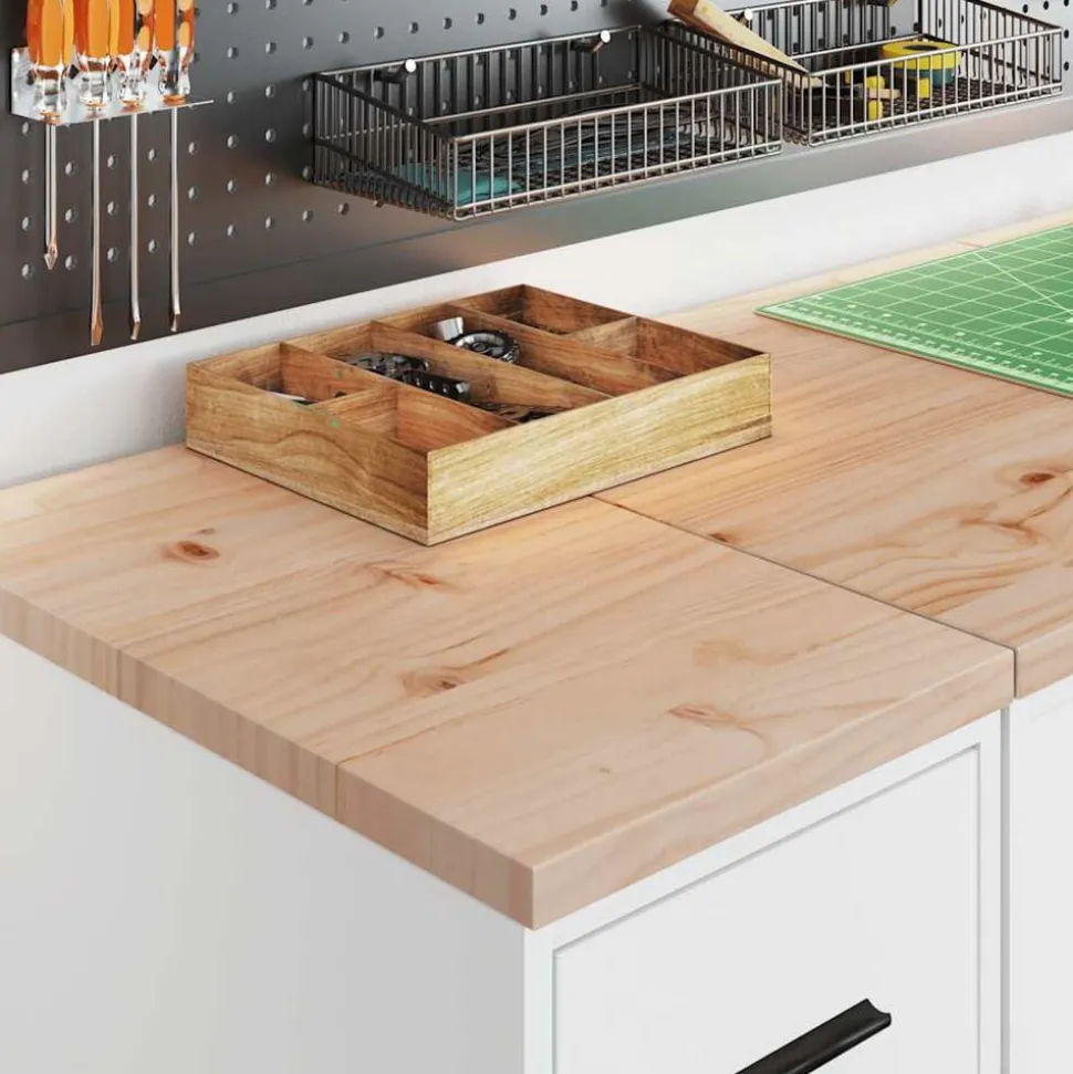 vidaXL Armoire de rangement de garage blanc 30x51x85 cm bois de pin