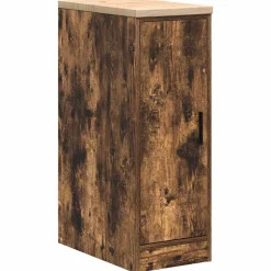 vidaXL Armoire de rangement de garage chêne fumé 30x51x85 cm bois pin