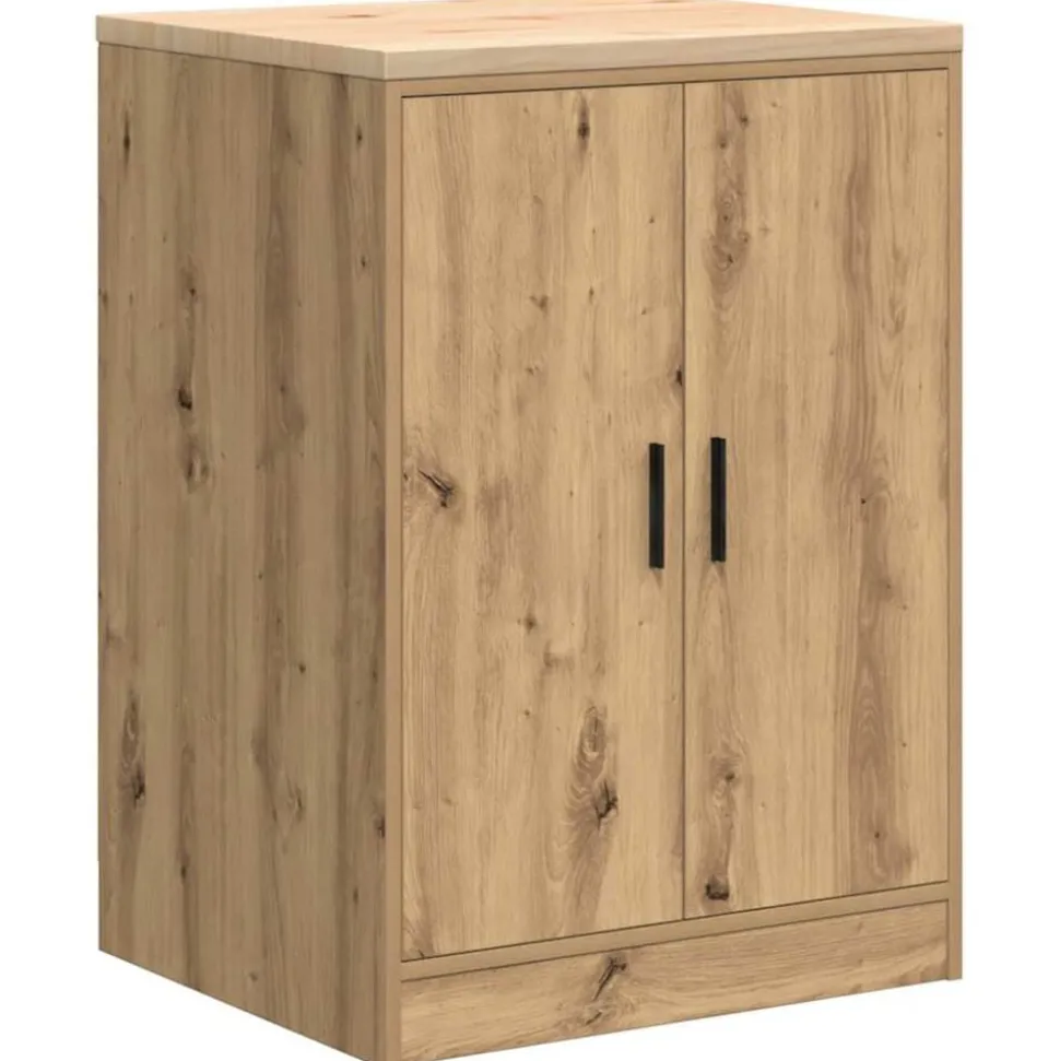 vidaXL Armoire de rangement de garage chêne artisanal bois de pin