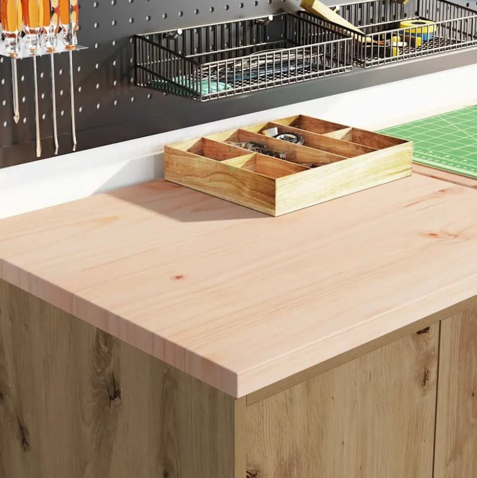 vidaXL Armoire de rangement de garage chêne artisanal bois de pin