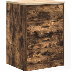 vidaXL Armoire de rangement de garage chêne fumé 60x51x85 cm bois pin