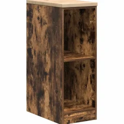 vidaXL Armoire de rangement de garage chêne fumé 30x51x85 cm bois pin