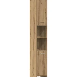 vidaXL Armoire de salle de bain chêne artisanal 30x30x183,5 cm
