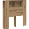 vidaXL Armoire de tête de lit chêne artisanal 100x18,5x102,5 cm