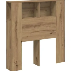 vidaXL Armoire de tête de lit chêne artisanal 100x18,5x102,5 cm