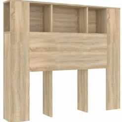 vidaXL Armoire de tête de lit chêne sonoma 120x18,5x102,5 cm
