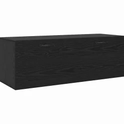 vidaXL Armoire Murale Chêne noir 100 x 36,5 x 35 cm Bois d'ingénierie