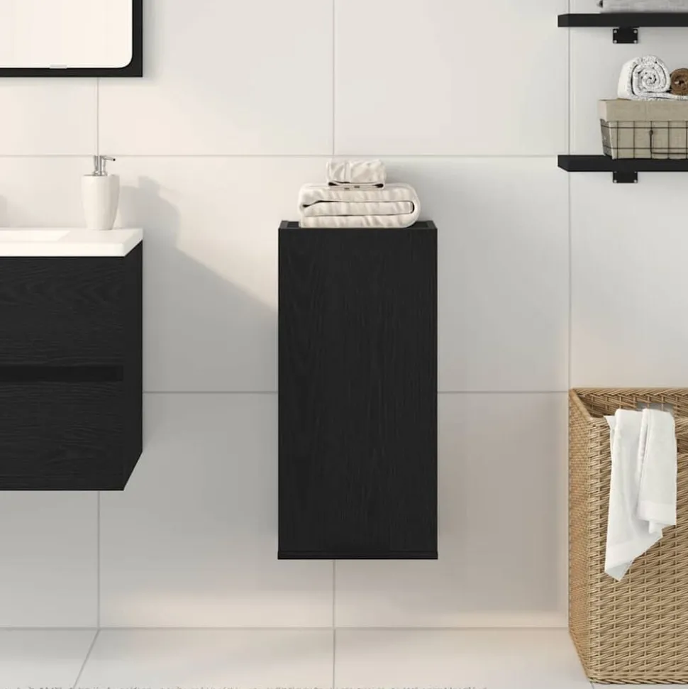 vidaXL Armoire murale Chêne noir 32x20x67 cm Bois d'ingénierie
