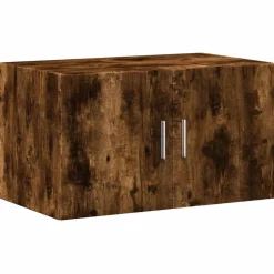 vidaXL Armoire murale chêne fumé 70x42,5x40 cm bois d'ingénierie