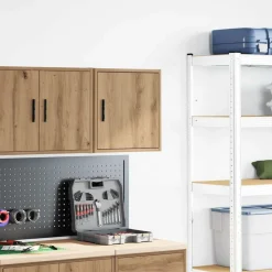 vidaXL Armoire murale de garage chêne artisanal bois d'ingénierie