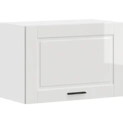 vidaXL Armoire murale de cuisine Porto blanc brillant bois ingénierie