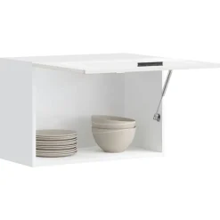 vidaXL Armoire murale de cuisine Porto blanc brillant bois ingénierie