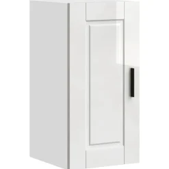 vidaXL Armoire murale de cuisine Porto blanc brillant bois ingénierie