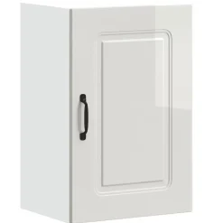 vidaXL Armoire murale de cuisine Kalmar blanc brillant bois ingénierie