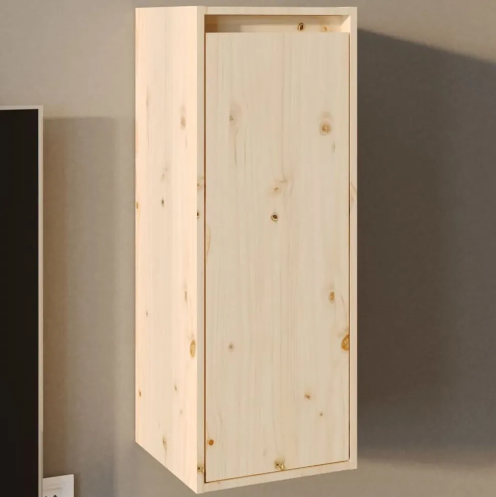 vidaXL Armoire murale 30x30x80 cm Bois de pin massif