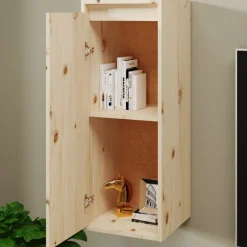 vidaXL Armoire murale 30x30x80 cm Bois de pin massif