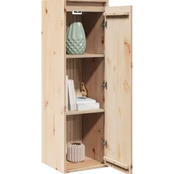 vidaXL Armoire murale 30x30x100 cm Bois de pin massif