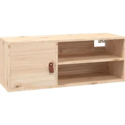 vidaXL Armoire murale 80x30x30 cm Bois de pin massif