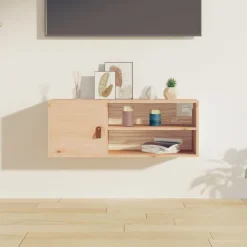 vidaXL Armoire murale 80x30x30 cm Bois de pin massif