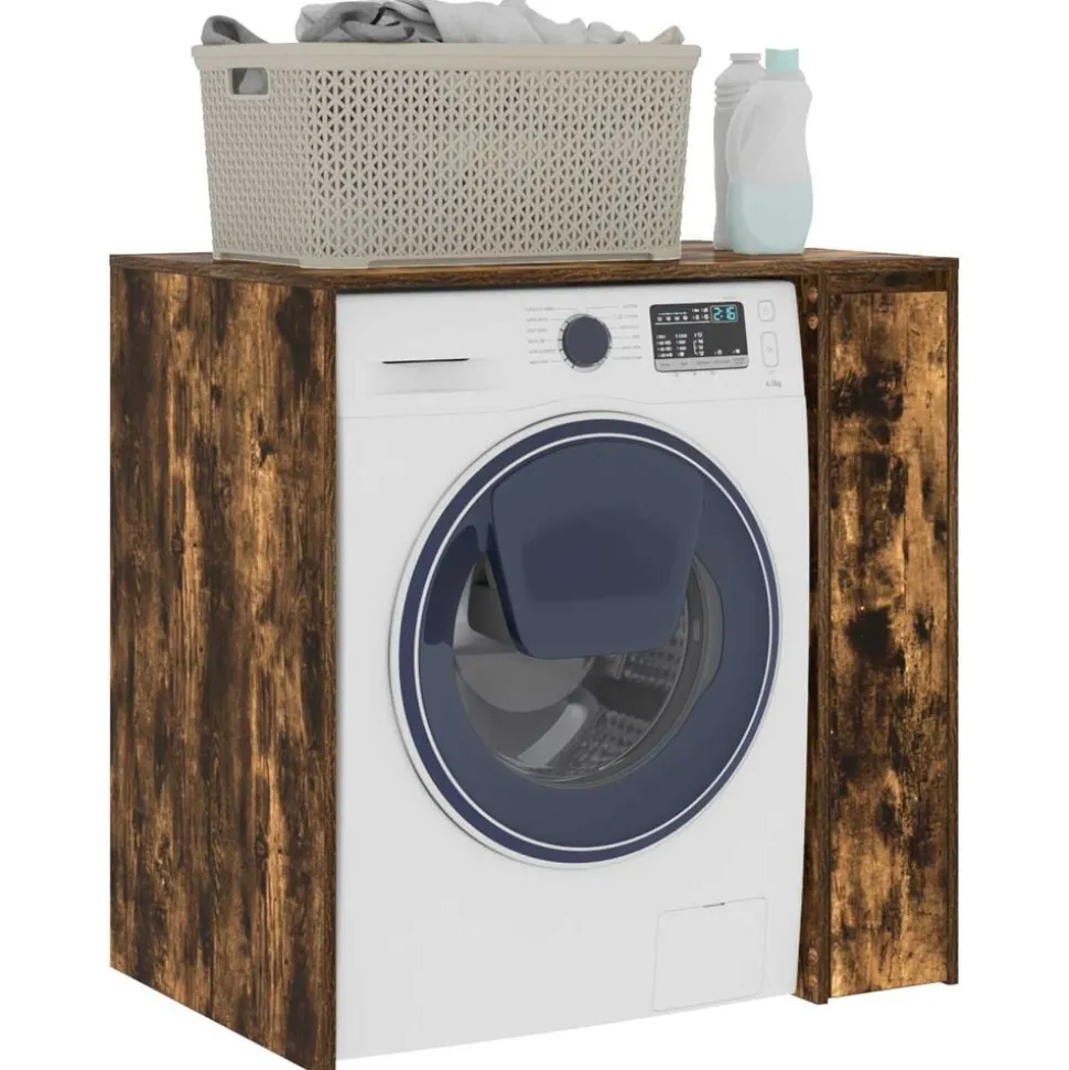 vidaXL Armoire pour machine à laver Chêne fumé 87 x 60 x 89 cm