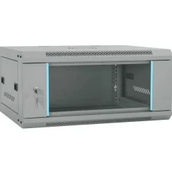 vidaXL Armoire réseau avec stockage Gris 60 x 45 x 28 cm Acier
