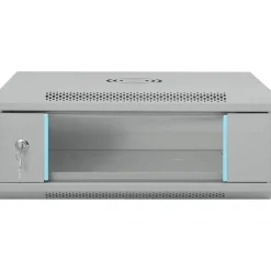 vidaXL Armoire réseau avec stockage Gris 53 x 45 x 21 cm Acier