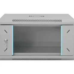 vidaXL Armoire réseau avec stockage Gris 53 x 45 x 30 cm Acier