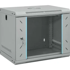 vidaXL Armoire réseau avec stockage Gris 53 x 45 x 45 cm Acier