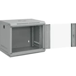 vidaXL Armoire réseau avec stockage Gris 53 x 45 x 45 cm Acier