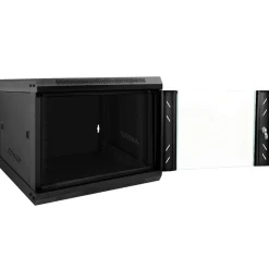 vidaXL Armoire réseau avec stockage Noir 53 x 60 x 45 cm Acier