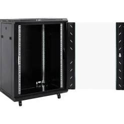 vidaXL Armoire réseau 15U avec pieds pivotants 19" IP20 60 x 45 x 86 cm