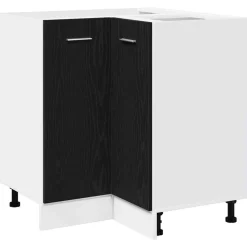 vidaXL Armoire suspendue avec étagère Chêne noir 75,5 x 75,5 x 80,5 cm