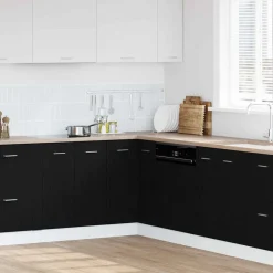vidaXL Armoire suspendue avec étagère Chêne noir 75,5 x 75,5 x 80,5 cm