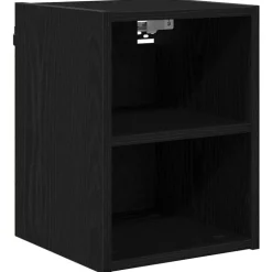 vidaXL Armoire suspendue avec stockage Chêne noir 30 x 29,5 x 40 cm