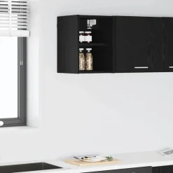 vidaXL Armoire suspendue avec stockage Chêne noir 30 x 29,5 x 40 cm