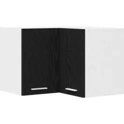 vidaXL Armoire suspendue Chêne noir et Blanc 57 x 57 x 40 cm