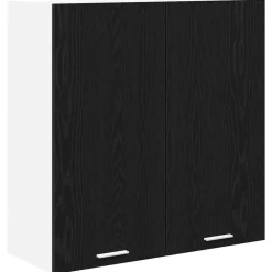 vidaXL Armoire suspendue Chêne noir 80 x 31 x 80 cm Bois d'ingénierie