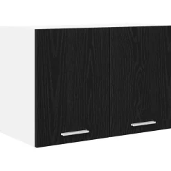 vidaXL Armoire suspendue Chêne noir et Blanc 60 x 31 x 40 cm