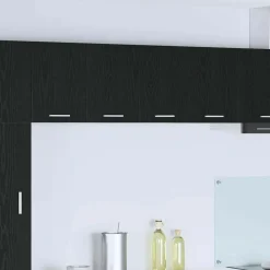 vidaXL Armoire suspendue Chêne noir et Blanc 60 x 31 x 40 cm