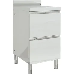 vidaXL Armoires de cuisine commerciales 2 pièces 50 x 60 x 96 cm Acier inoxydable
