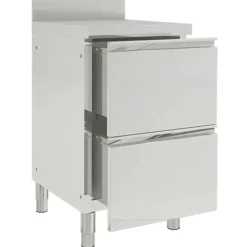 vidaXL Armoires de cuisine commerciales 2 pièces 50 x 60 x 96 cm Acier inoxydable